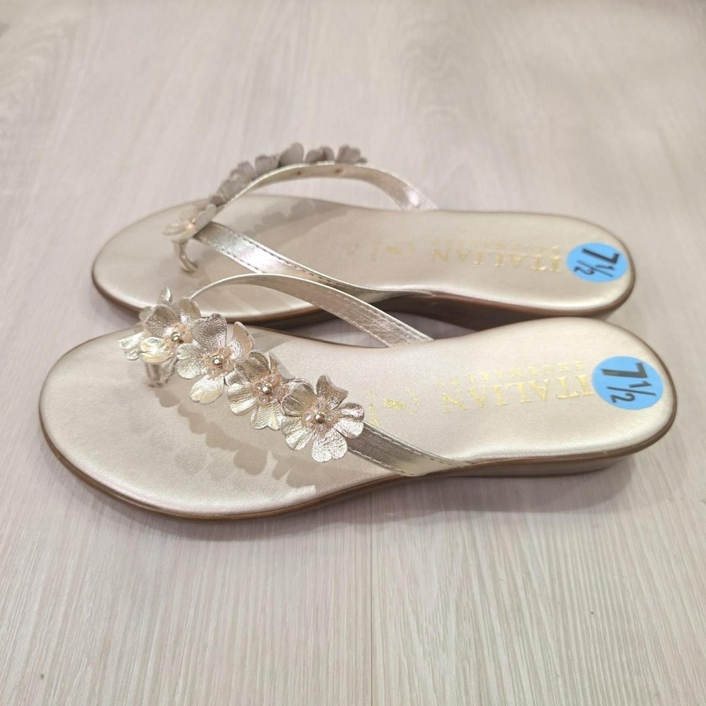 Italian Shoemakers Womens Emina Flat Sandals - Size 7.5 - Picture 2 of 4